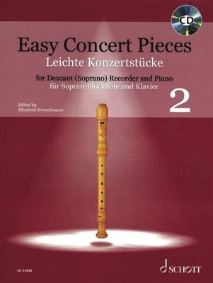 bokomslag Easy Concert Pieces für Sopran-Blockflöte und Klavier, Band 2