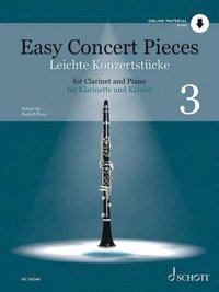 bokomslag Easy Concert Pieces - Volume 3 for Clarinet and Piano - 14 Pieces from 4 Centuries