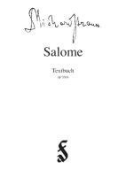 bokomslag Salome. Libretto