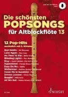 bokomslag Die schönsten Popsongs für Alt-Blockflöte Band 13