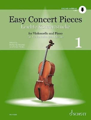 Easy Concert Pieces Volume 1 Cello and Piano Book/Online Audio 1