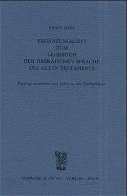 bokomslag Erganzungsheft Zum Lehrbuch Der Hebraischen Sprache: Paradigmentabellen Und Index Zu Den Ubungssatzen