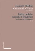 bokomslag Italien und das deutsche Formgefühl