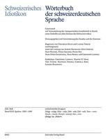 Schweizerisches Idiotikon, Band XVII, Heft 232: Spalten 1281-1408
