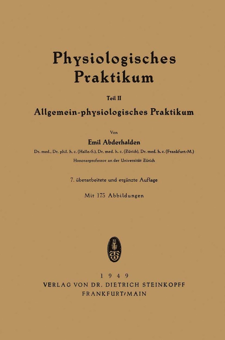 Physiologisches Praktikum 1