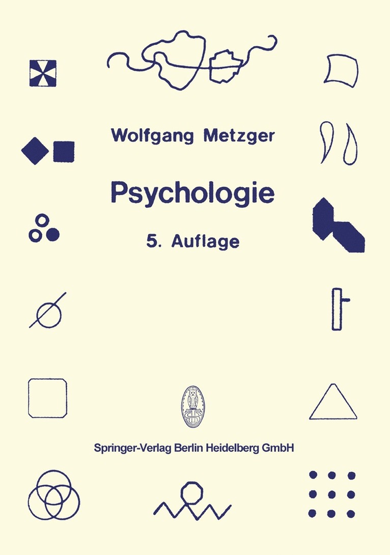 Wolfgang Metzger - Psychologie, Häftad