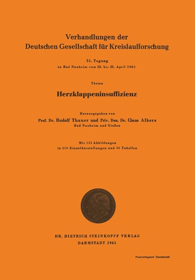 Rudolf Thauer, Claus Albers - Herzklappeninsuffizienz, Häftad