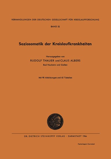 Rudolf Thauer, Claus Albers - Soziosomatik der Kreislaufkrankheiten, Häftad