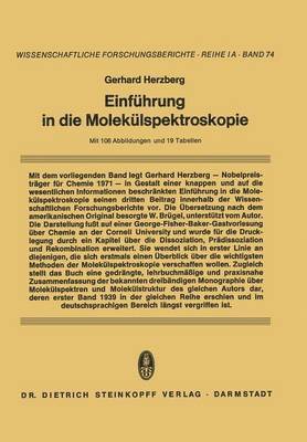 Gerhard Herzberg - Einführung in die Molekülspektroskopie, Häftad
