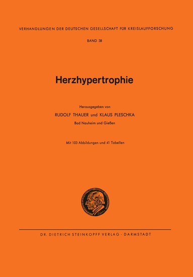 Rudolf Thauer, Klaus Pleschka - Herzhypertrophie, Häftad