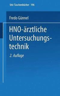 bokomslag HNO-rztliche Untersuchungstechnik