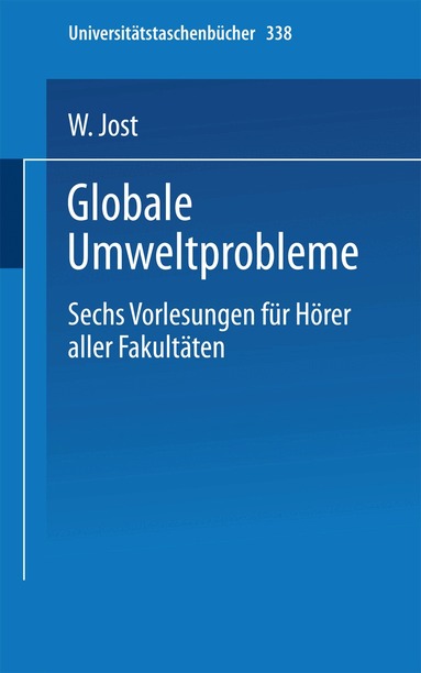 W. Jost - Globale Umweltprobleme, Häftad