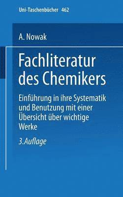 bokomslag Fachliteratur des Chemikers