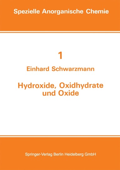 bokomslag Hydroxide, Oxidhydrate und Oxide