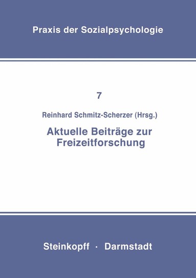R. Schmitz-Scherzer - Aktuelle Beiträge zur Freizeitforschung, Häftad