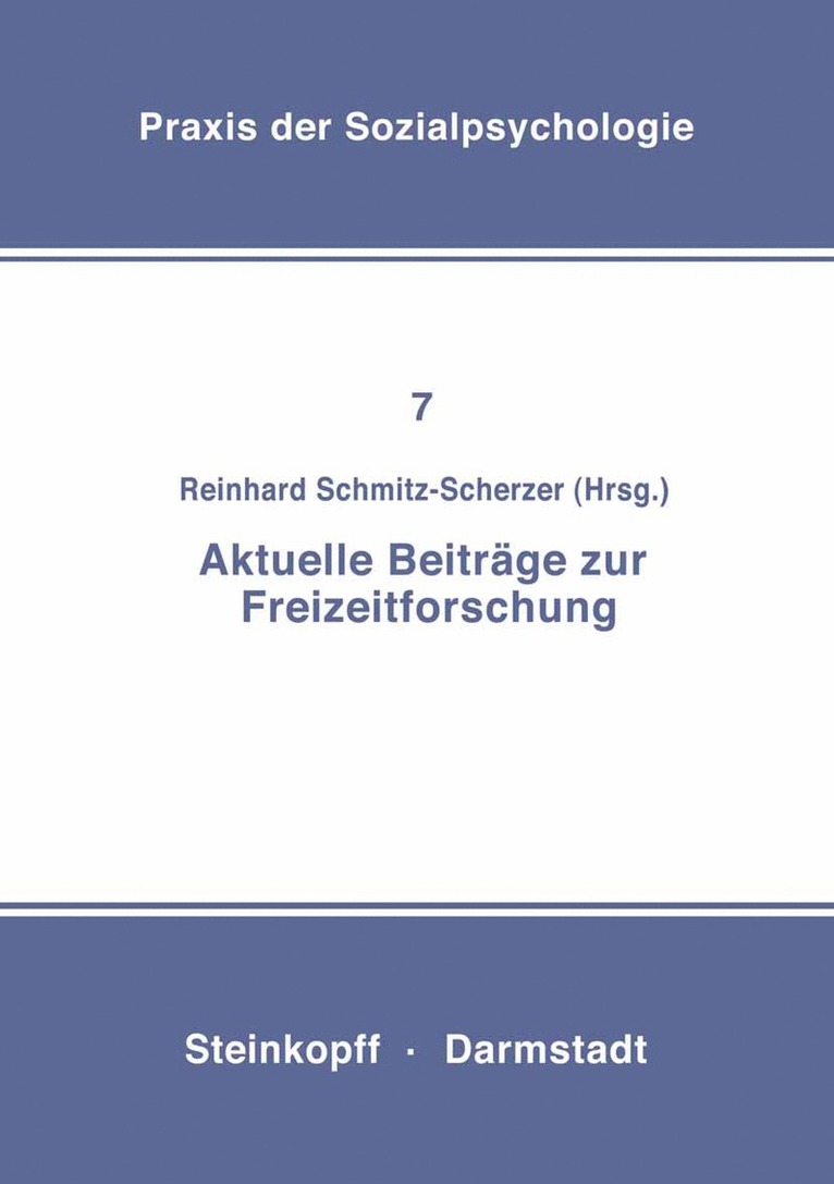 Aktuelle Beiträge zur Freizeitforschung