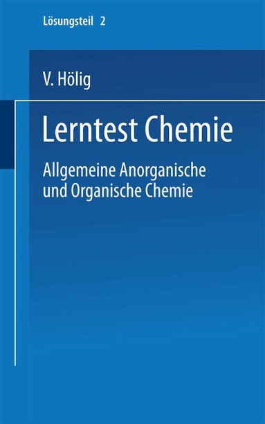 V. Hölig - Lerntest Chemie, Häftad