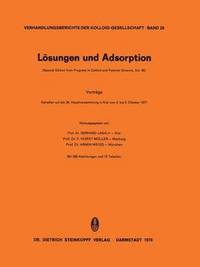 bokomslag Lsungen und Adsorption