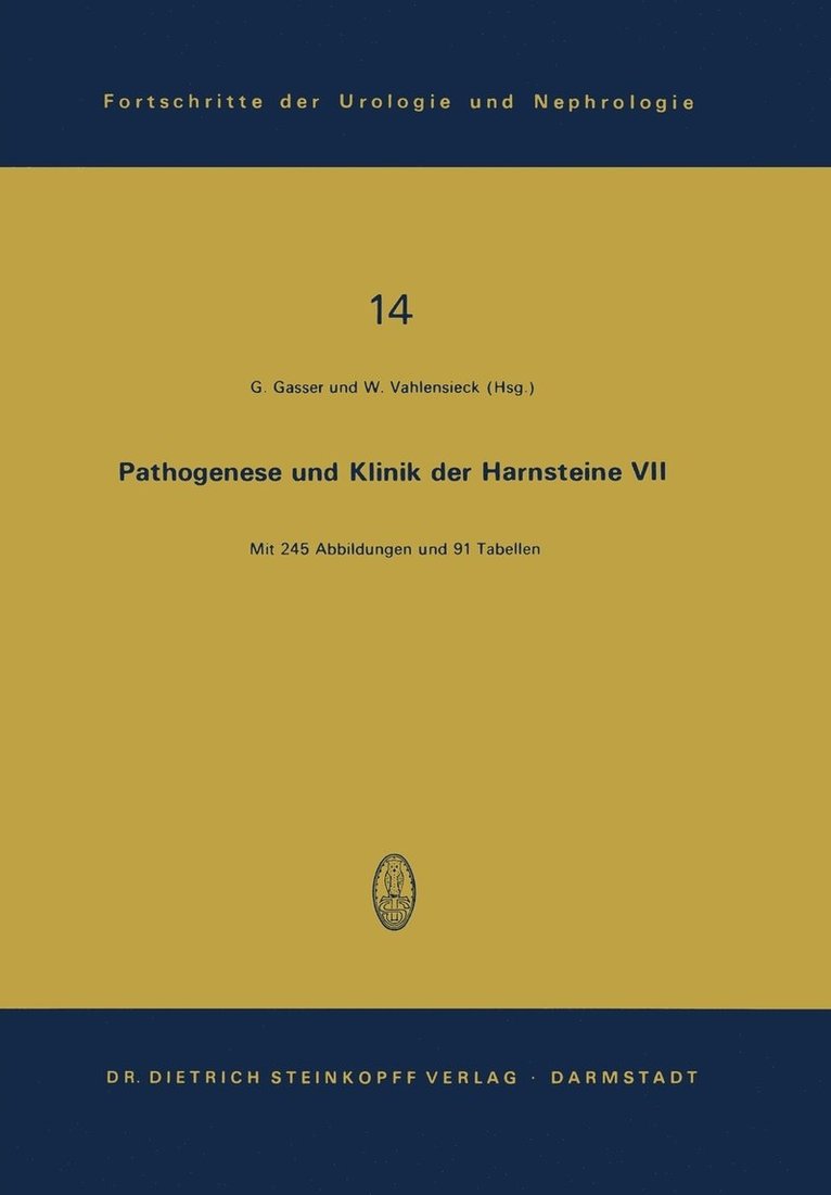 Pathogenese und Klinik der Harnsteine VII 1