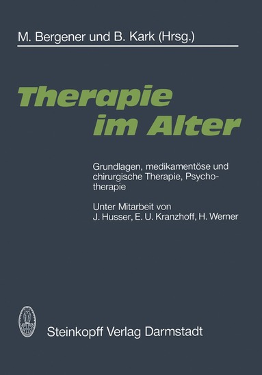 bokomslag Therapie im Alter