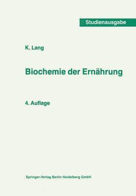 bokomslag Biochemie der Ernhrung