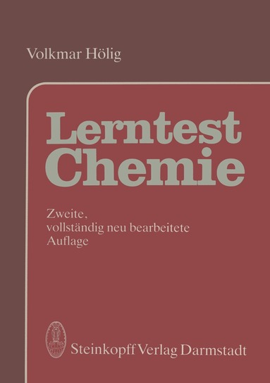 V. Hölig - Lerntest Chemie, Häftad