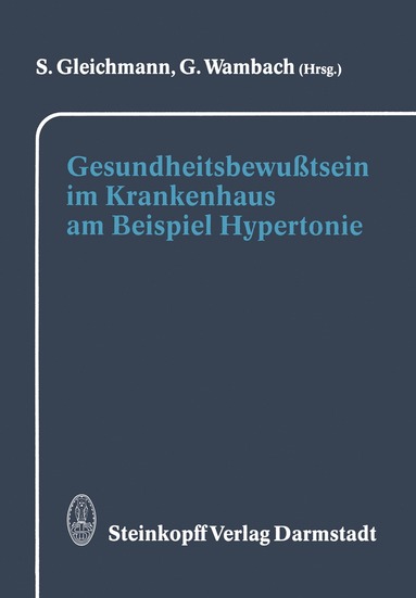 bokomslag Gesundheitsbewußtsein im Krankenhaus am Beispiel Hypertonie