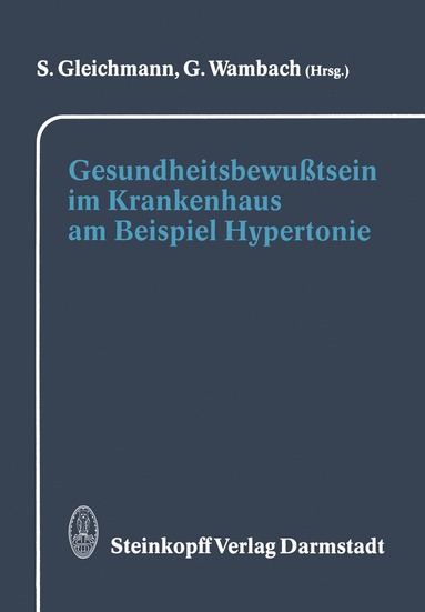 bokomslag Gesundheitsbewutsein im Krankenhaus am Beispiel Hypertonie