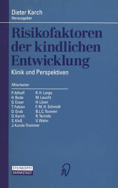 Dieter Karch - Risikofaktoren der kindlichen Entwicklung, Häftad