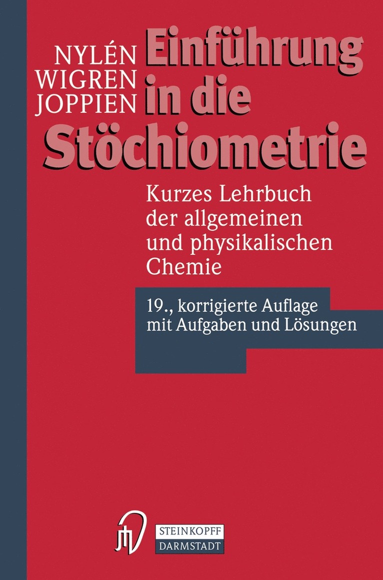 Paul Nylen, Nils Wigren, Günter Joppien, P. Nylén - Einführung in die Stöchiometrie, Häftad