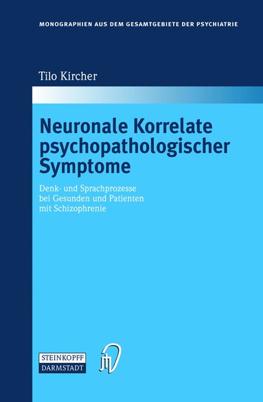 bokomslag Neuronale Korrelate psychopathologischer Syndrome