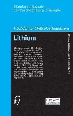 bokomslag Standardprparate der Psychopharmakotherapie. Lithium