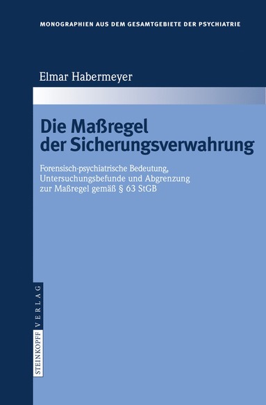 bokomslag Die Maregel der Sicherungsverwahrung