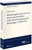 bokomslag Abfindungsklauseln bei Tod eines Gesellschafters - unter Berücksichtigung der Rechtslage in Österreich