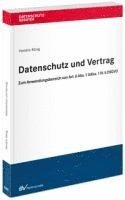 Hendric König - Datenschutz und Vertrag, Häftad