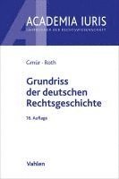 bokomslag Grundriss der deutschen Rechtsgeschichte