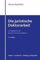 bokomslag Die juristische Doktorarbeit