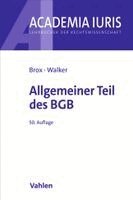 Hans Brox, Wolf-Dietrich Walker - Allgemeiner Teil des BGB, Häftad. Tillgänglighet: Lägg i varukorg
