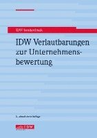 bokomslag IDW Verlautbarungen zur Unternehmensbewertung
