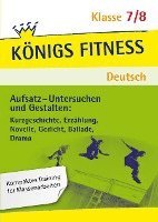 bokomslag Aufsatz - Untersuchen und Gestalten: Kurzgeschichte, Erzählung, Novelle, Gedicht, Ballade, Drama. Deutsch Klasse 7/8.