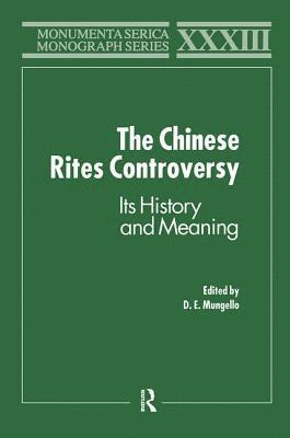 bokomslag The Chinese Rites Controversy