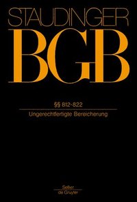 bokomslag §§ 812-822: (Ungerechtfertigte Bereicherung)