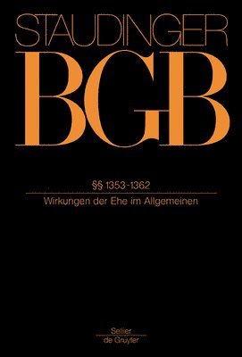 Reinhard Voppel, Michael Coester - §§ 1353-1362: Wirkungen Der Ehe Im Allgemeinen, Inbunden