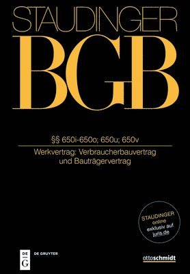 bokomslag §§ 650i-650o; 650u-650v: (Verbraucherbauvertrag Und Bauträgervertrag)