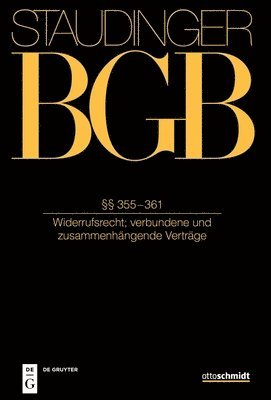 Adam Sagan, Carsten Herresthal - §§ 355-361: (Widerrufsrecht; Verbundene Und Zusammenhängende Verträge), Inbunden. Tillgänglighet: Lägg i varukorg