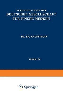 bokomslag Verhandlungen der Deutschen Gesellschaft fr Innere Medizin