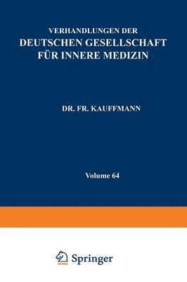 Fr. Kauffmann, Fr Kauffmann - Verhandlungen der Deutschen Gesellschaft für Innere Medizin, Häftad