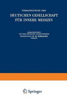 bokomslag Verhandlungen der Deutschen Gesellschaft fr Innere Medizin