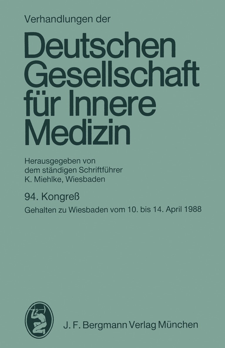 Klaus Miehlke, Hans Neisser - 94. Kongreß, Häftad