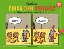 bokomslag Finde den Fehler - Band Nr.2 - Bildersuchrätsel mit Cartoons